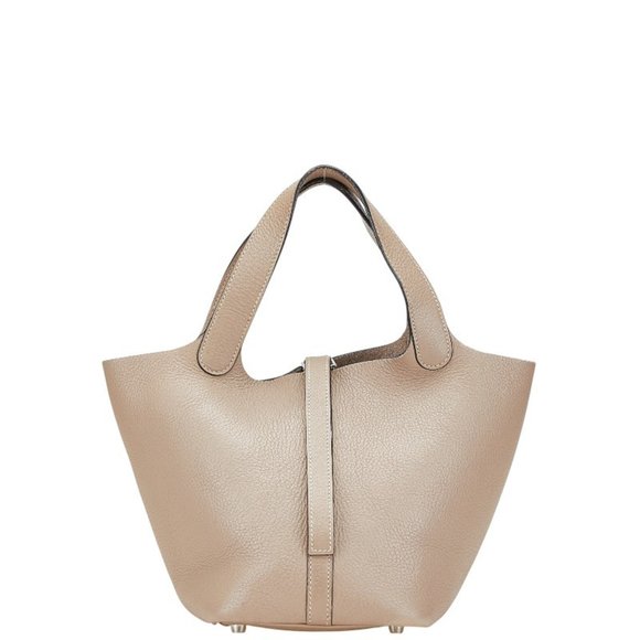 Hermes Picotin PM Handbag Etoupe Grey Taurillon Clemence Women's HERMES - Picture 1 of 10